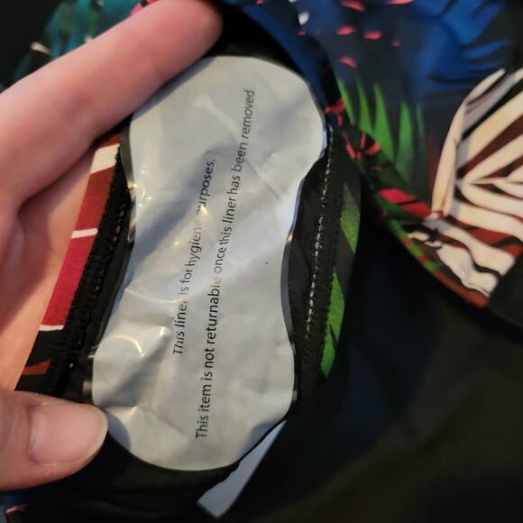 Swimsuits for All size 14 Multicolor Leaf Print High Rise Swim Bottom NEW - Picture 7 of 7